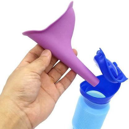 Compact, foldable travel urinal - blue - 750ml V1188-MS-313-0436