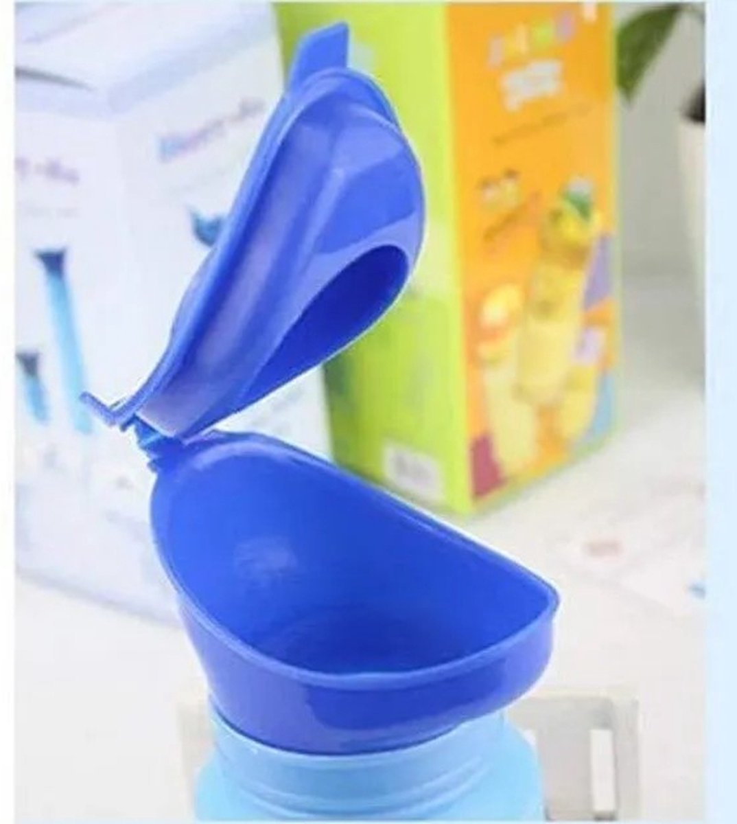 Compact, foldable travel urinal - blue - 750ml V1188-MS-313-0436