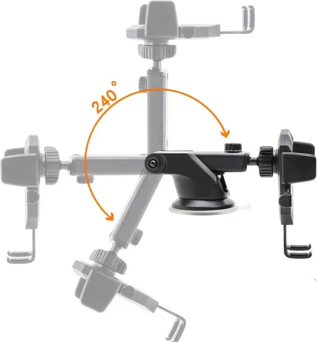 Universal Car Phone Holder with Suction Cup - Car, Office, - Smartphone Car Phone Holder V1188-MS-313-0438