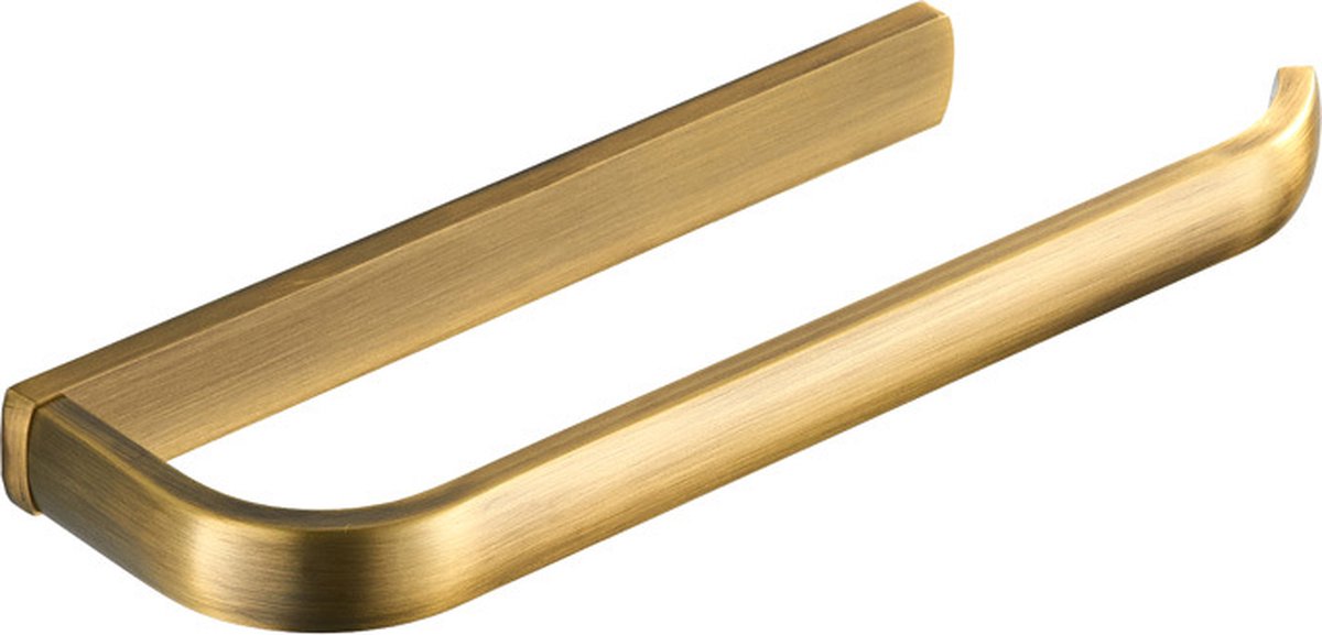 Brushed brass wall-mounted towel rail, 1 piece, for bathroom, 29 cm, bathroom accessory V1188-MS-313-0440