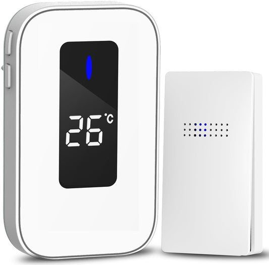 Wireless Doorbell - Doorbells - Wireless Doorbell - Battery-Free Wireless Doorbell - Self-winding Doorbell V1188-MS-313-0444