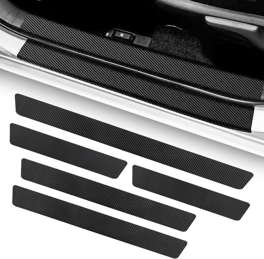 Car Door Sill Moldings - Set of 5, Universal Entry Moldings for SUVs, Anti-Scratch Stickers with Film V1188-MS-313-0448