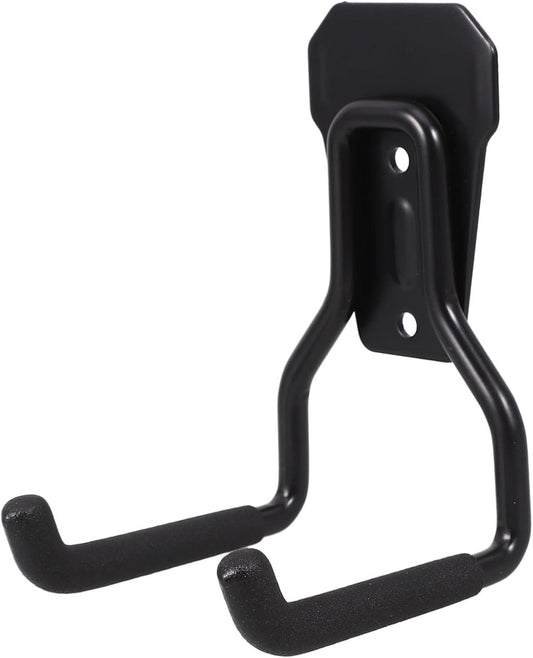 Support - Heavy-duty metal wall hook - Black mounting hooks for bicycles, ladders, and bulky items. Durable V1188-MS-313-0453