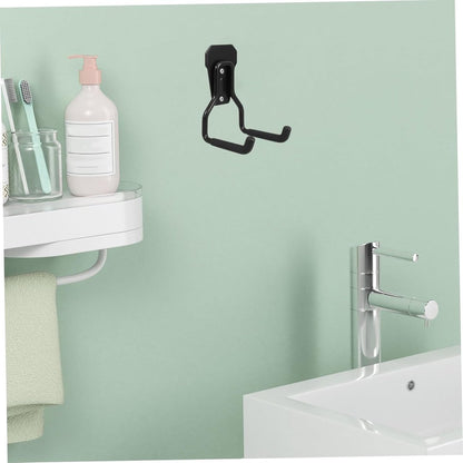 Support - Heavy-duty metal wall hook - Black mounting hooks for bicycles, ladders, and bulky items. Durable V1188-MS-313-0453