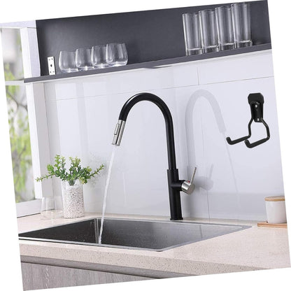 Support - Heavy-duty metal wall hook - Black mounting hooks for bicycles, ladders, and bulky items. Durable V1188-MS-313-0453