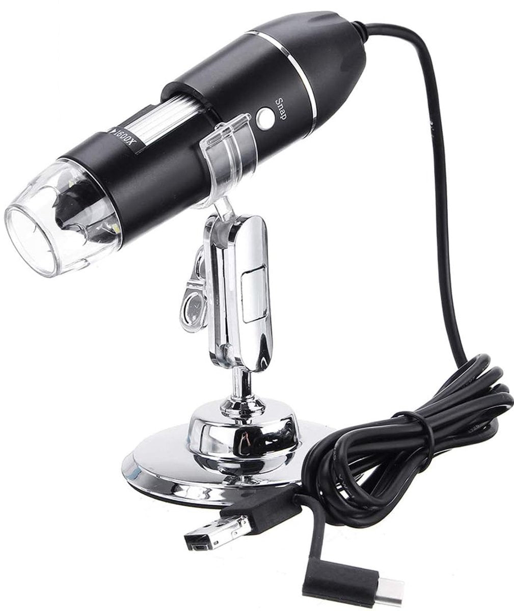 Microscope - Children's Microscope - USB Type-C Digital Microscope - 3 in 1, 50X-1600X Magnification - V1188-MS-313-0457