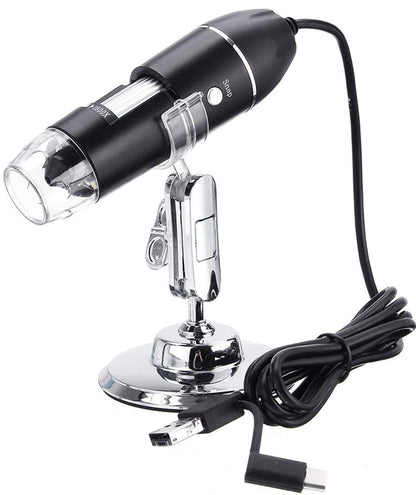 Microscope - Children's Microscope - USB Type-C Digital Microscope - 3 in 1, 50X-1600X Magnification - V1188-MS-313-0457
