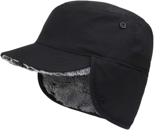 Beanie - Men's Beanie - Men's Winter Beanie - Warm Hats - With Ear Flaps - Ideal for Cold Weather - Faux Fur V1188-MS-313-0463