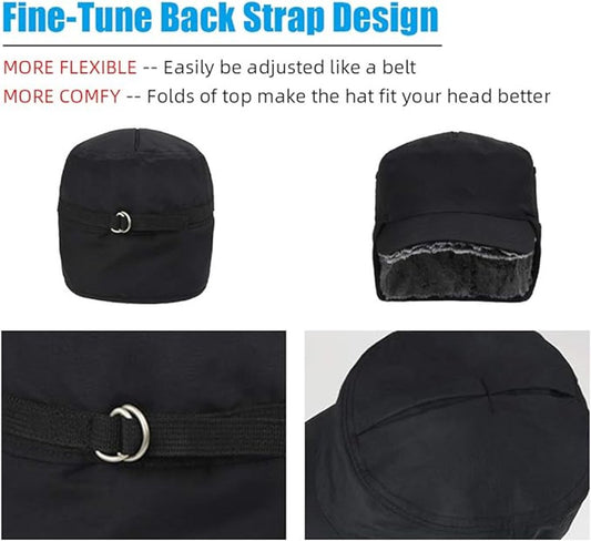 Beanie - Men's Beanie - Men's Winter Beanie - Warm Hats - With Ear Flaps - Ideal for Cold Weather - Faux Fur V1188-MS-313-0463