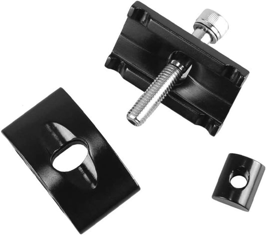 Bicycle seatpost clamp with single pin - Bicycle seat tube clamp, seat tube repair head - Black V1188-MS-313-0476