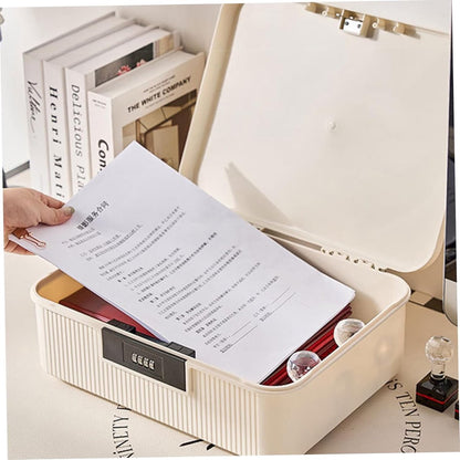 Lockable storage box - 9L lockable pillbox with double combination lock - Waterproof lockable box with V1188-MS-313-0478