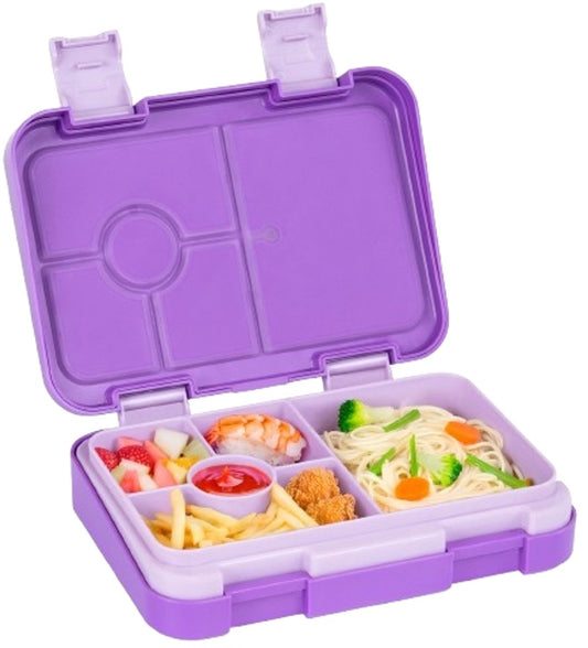 Kids Bento Lunch Box with 6 compartments for School, Kindergarten and Outdoors, Leakproof, Dishwasher Safe, V1188-MS-313-0485