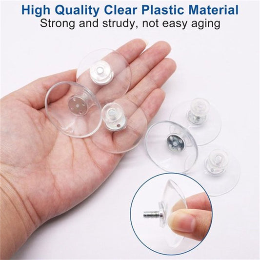 10 suction cups with M4 screws, 41 mm plastic suction cups, suction cups for windows, transparent suction V1188-MS-313-0502