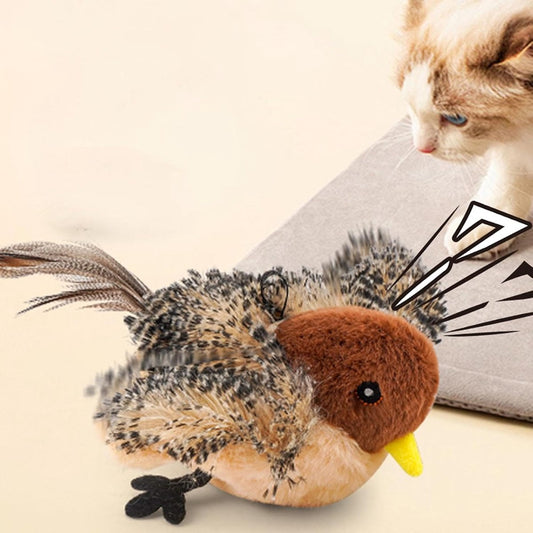 Cat Toys - Cat Toys with Catnip - Flappy Bird Cat Toy for Indoor Cats - Rechargeable - Electric Cat Toys - V1188-MS-313-0507