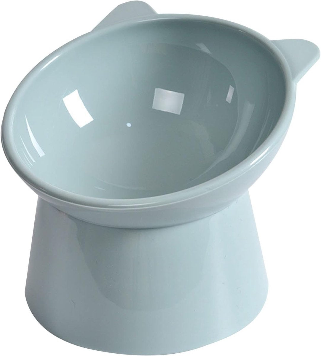 Cat bowl - Feeders - Tilting bowl - Anti-vomiting - Angled design - Blue - Perfect for cats - Indoor use - V1188-MS-313-0511