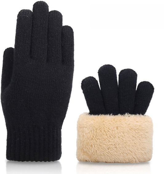 Gloves - Winter Gloves - Heated Gloves - Thermal Gloves - Men's Wool Gloves - Women's Winter Gloves - Thick V1188-MS-313-0516