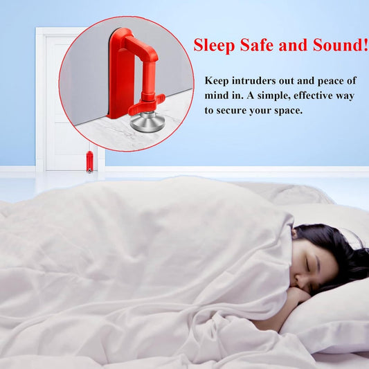 Door security - portable door locks for theft protection while traveling, security for hotel rooms and V1188-MS-313-0519