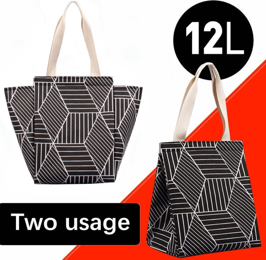 Lunch bag - Insulated bags - Insulated lunch bag for women - Sturdy, foldable and portable lunch bag with V1188-MS-313-0520