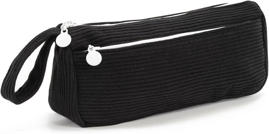 Corduroy Pencil Case - Cute pencil case with a convenient zipper - Makeup bag - Suitable for school-aged V1188-MS-313-0522