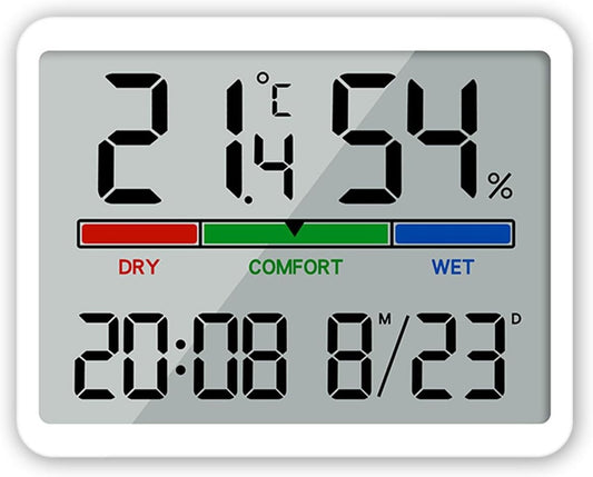 Wekker - Digital Alarm Clock - Weather Station - Room Thermometer - Digital Bathroom Clock - Shower Timer - V1188-MS-313-0529