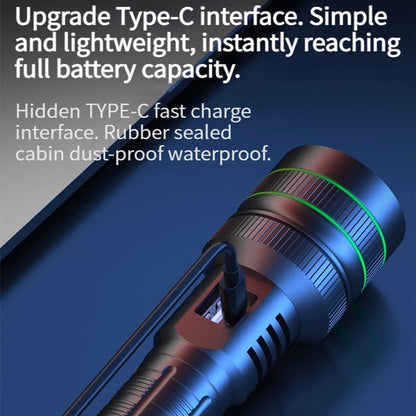 Rechargeable LED Flashlight - Military Flashlight - 5000 lumens - 26650 rechargeable battery - 6 modes - V1188-MS-313-0535
