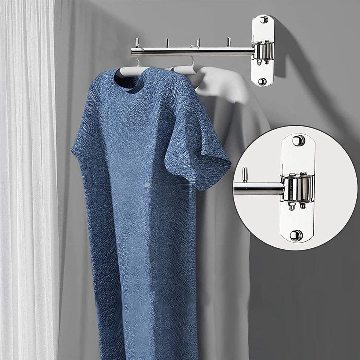 Wasrek wall-mounted and universal hand dryer - 27.5 cm V1188-MS-313-0541