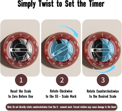 Educational Clock - High-Quality Educational Clock for Children - Kids Timer - Countdown Timer - Leather V1188-MS-313-0550