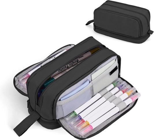 Pencil case - Pencil case - Pencil case for boys and girls - Multifunctional pencil case with compartments - V1188-MS-313-0552