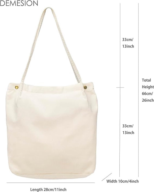 Tote bag - Women's tote bag - Women's corduroy tote bag - Reusable travel bag - Shoulder bag - Everyday work V1188-MS-313-0559