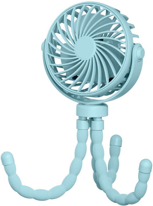 Handheld Fan - Rechargeable Portable Fan - Blauw - Cordless Table Fan - Mini Stroller Fan - 3 Modes - Mini V1188-MS-313-0568