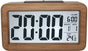 Wekker digital alarm clock, wooden, with sensor module, large screen, desk clock, date and temperature V1188-MS-313-0571