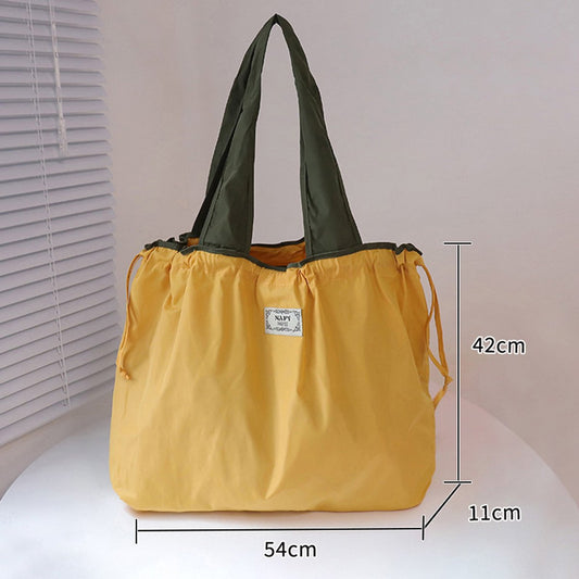 tote bag, shopping bag, foldable shopping bag, set of 2 shopping bags, washable drawstring shopping bag, V1188-MS-313-0580