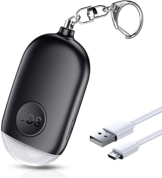 Rechargeable personal alarm - Self-defense products - Self-defense alarm - Keychain - Personal alarm - Alarm V1188-MS-313-0585