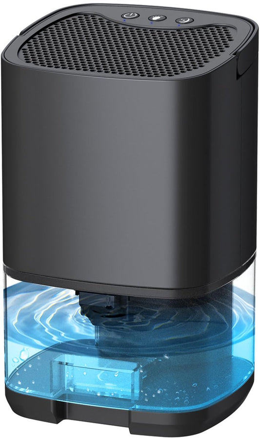 Ultra-quiet smart air dehumidifier - 1L capacity - Dehumidifier for bedroom, bathroom, basement, house - 2 in V1188-MS-313-0590