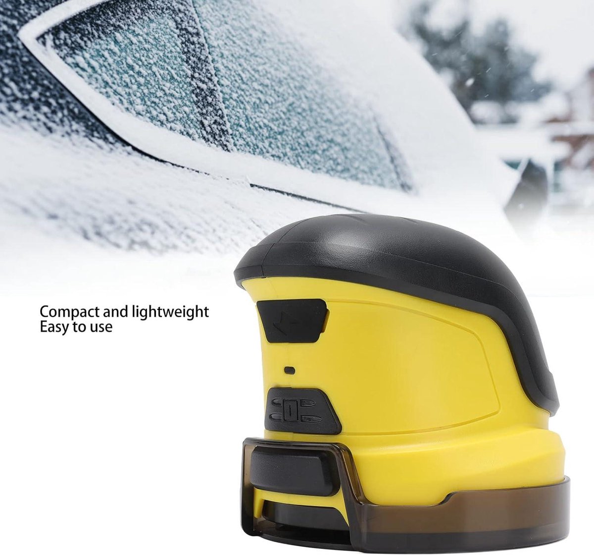 Snow scraper with rotating disc - de-icing and thawing - car - winter - window - snow shovel - windshield - V1188-MS-313-0591