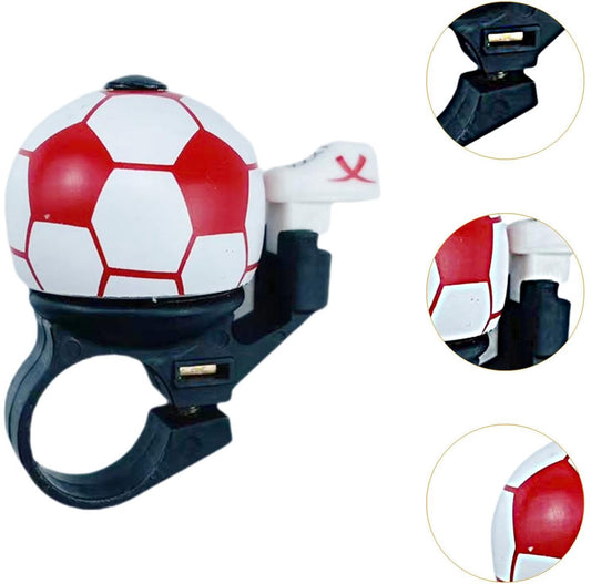 Bicycle bell - Red football bicycle bell - Football bicycle bell - Bicycle horn - Children's bicycle bell - V1188-MS-313-0592