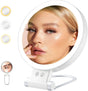 Mirror - Lighted Mirror - Makeup Mirror - 10x Magnifying Mirror - Double-Sided Lighted Makeup Mirror - V1188-MS-313-0593