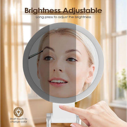 Mirror - Lighted Mirror - Makeup Mirror - 10x Magnifying Mirror - Double-Sided Lighted Makeup Mirror - V1188-MS-313-0593