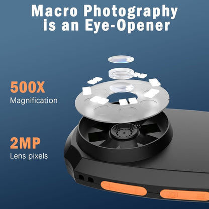 Microscope - Children's Microscope - Portable Digital Microscope for Children and Adults - 5.1 cm Color V1188-MS-313-0597