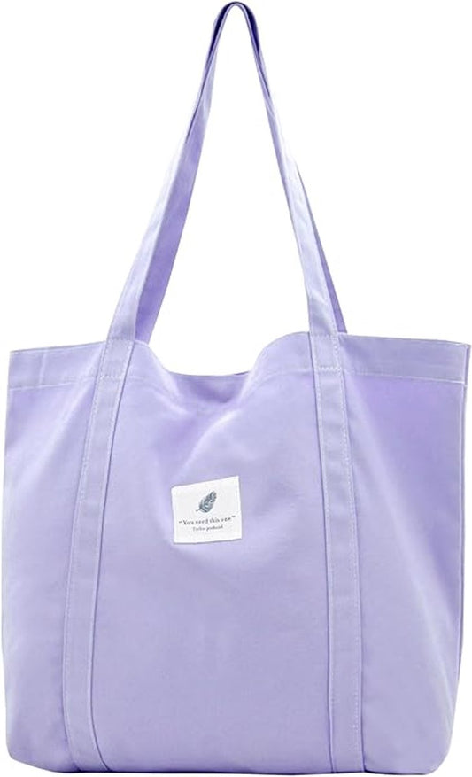Handbags, shopping bags, women's fabric bags, tote bags, plain shoulder bags, lightweight and large capacity V1188-MS-313-0598