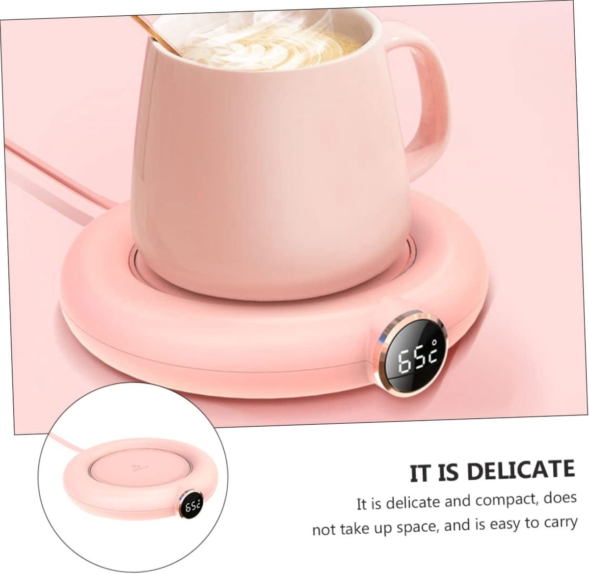 Mug or cup warmer - Heating plate - Coffee cup warmer - Tea cup warmer - Thermal heating plate - Heated V1188-MS-313-0604