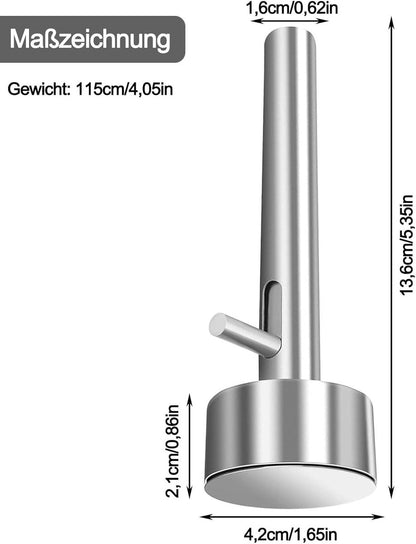 Allecto Plus - 4cm Falafel Scoop - Meatball Maker - Stainless Steel - Kitchen and Restaurant - Non-stick V1188-MS-313-0636