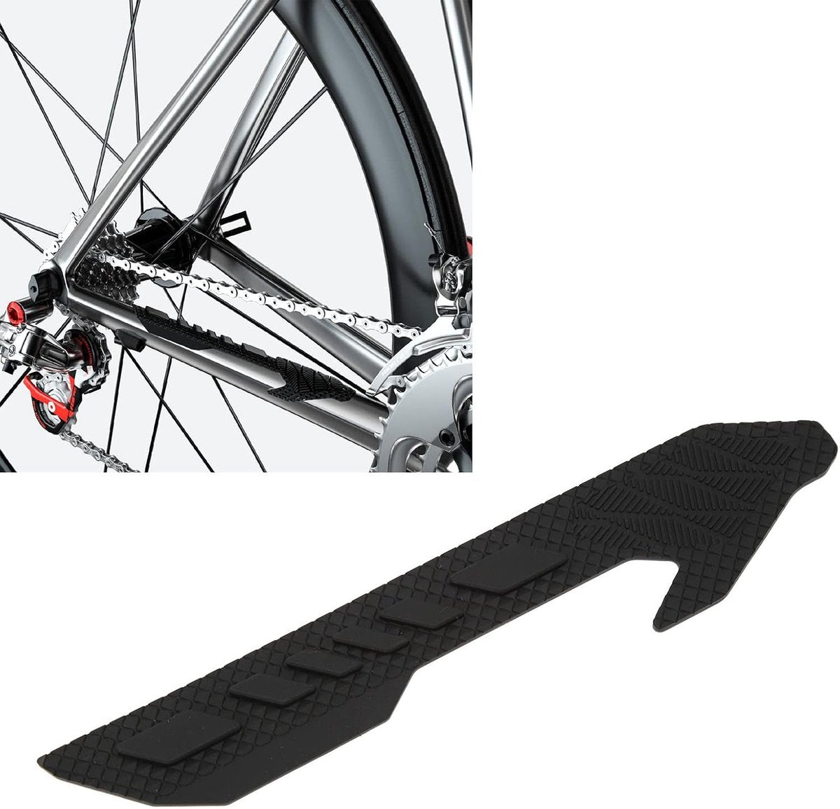 Bicycle chain protector - Silicone chain protector - Road bike chain protector - Protect your bike frame from V1188-MS-313-0638
