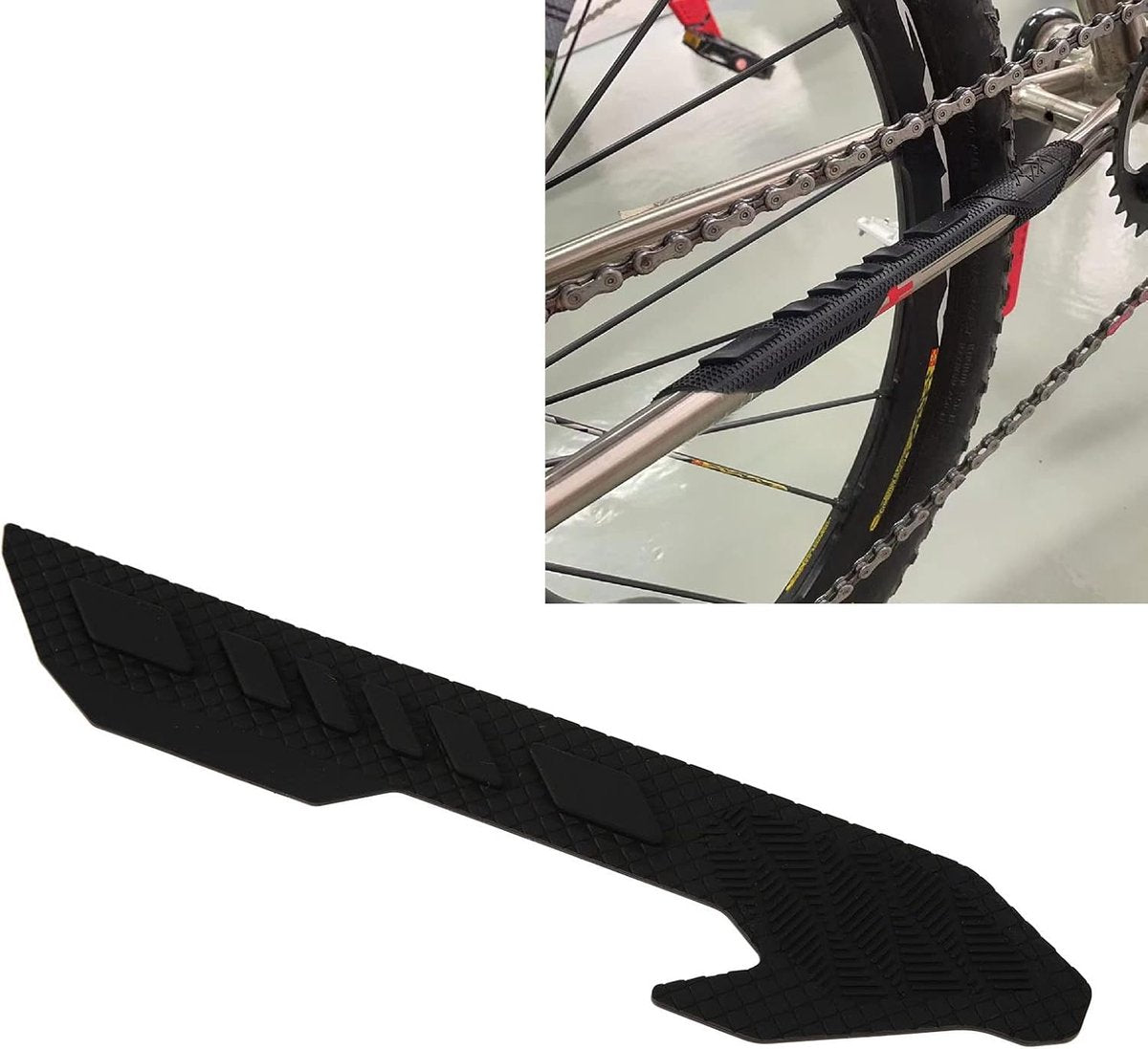 Bicycle chain protector - Silicone chain protector - Road bike chain protector - Protect your bike frame from V1188-MS-313-0638