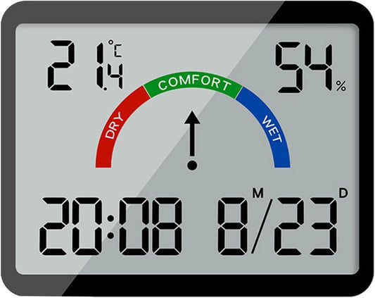 Wekker - Weather Station - Room Thermometer - Digital Alarm Clock - Shower Timer - Kitchen Thermometer - V1188-MS-313-0646