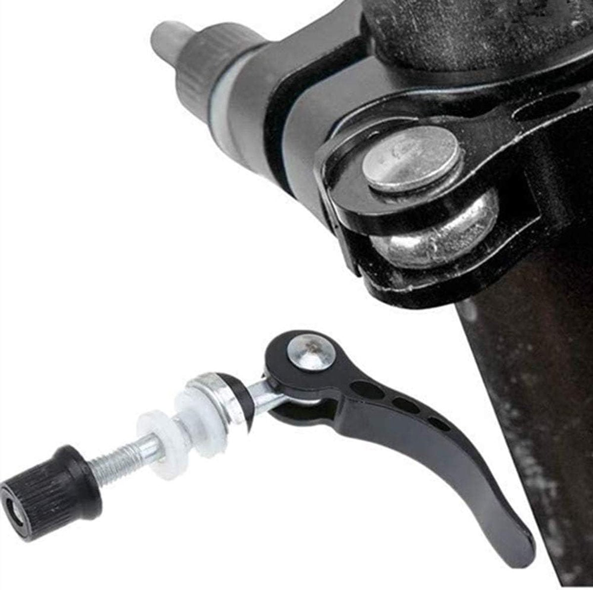 Quick-release seatpost clamp for mountain bikes, 2 pieces, aluminum, for Quick threaded seatposts, V1188-MS-313-0658
