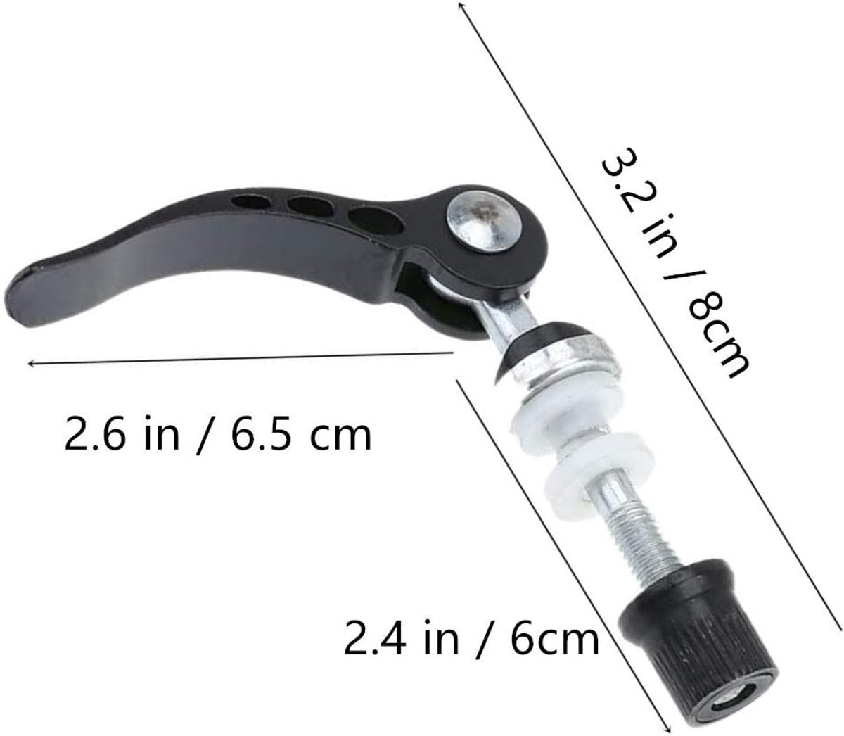 Quick-release seatpost clamp for mountain bikes, 2 pieces, aluminum, for Quick threaded seatposts, V1188-MS-313-0658