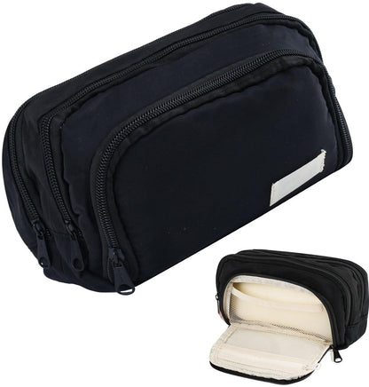 Pencil Case - Pencil Case - Adults - Boys and Girls - School Pencil Case - Black V1188-MS-313-0661