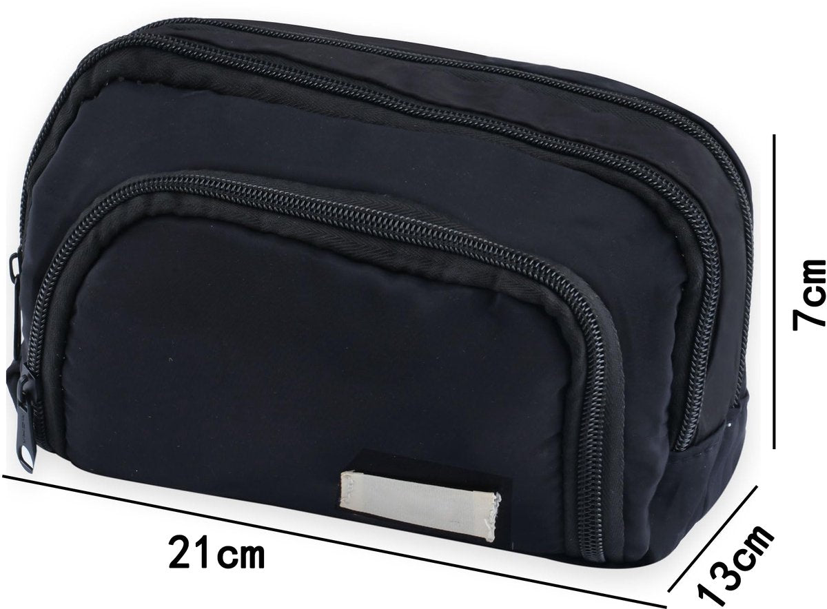 Pencil Case - Pencil Case - Adults - Boys and Girls - School Pencil Case - Black V1188-MS-313-0661