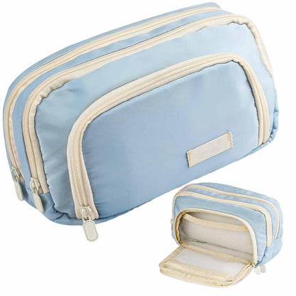 Pencil Case - Pencil Case - Adults - Boys and Girls - School Pencil Case - Blue V1188-MS-313-0662